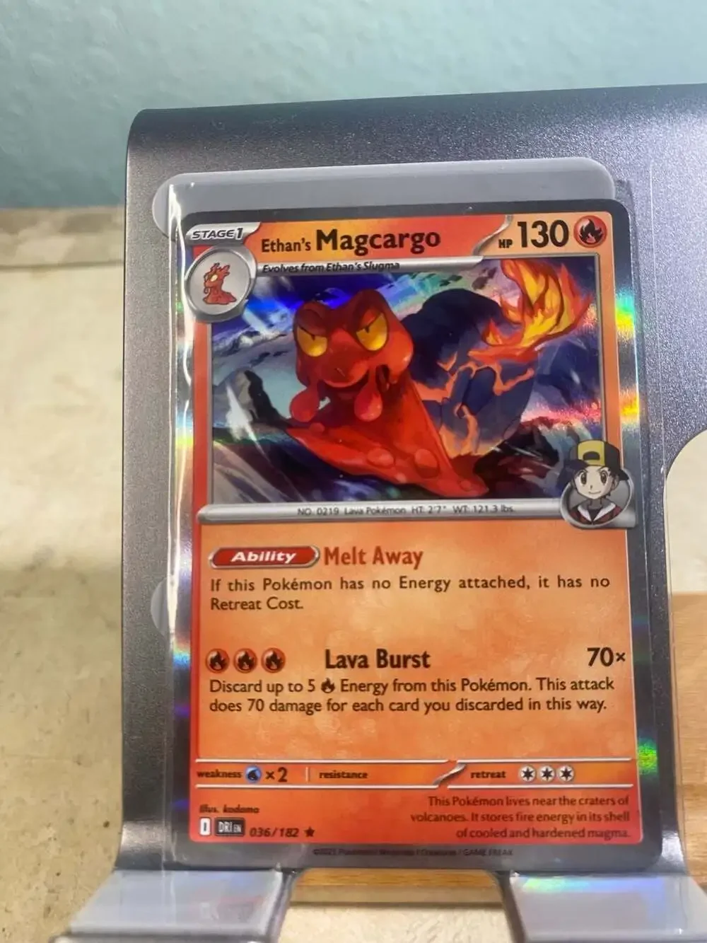 Ethan's Magcargo 36/182 Holo Rare Destined Rivals Pokemon TCG - Near Mint NM